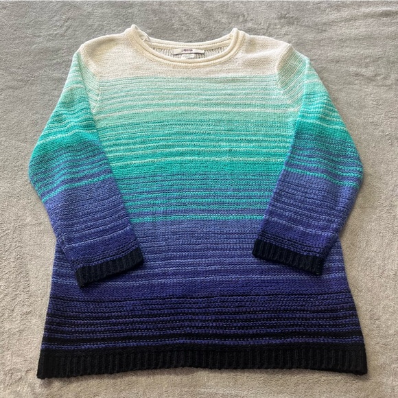 Alia Petite Ombre Round Neck Sweater - Picture 3 of 10